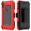 [Contender Case] iPhone XS Max Heavy Duty Case with Built-in Screen Protector, 360 [Full Body] Protective Cover with Kick Stand