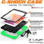 [G-SHOCK Case] Heavy Duty Long Survival Screen Protector Case for iPad 10.2" 2021, 2020, 2019 [9th/8th/7th Generation]