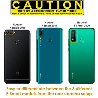 [Tough Armoured Case] ShockProof Dual-Layer Protective Heavy Duty Cover for Huawei P Smart 2020