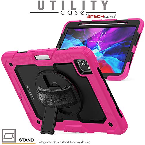 [UTILITY Case] Full Body Shockproof Case with Stand, Hand & Shoulder Strap for Apple iPad Pro 11" 2022 & 2021 [4th & 3rd Generations]