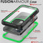 [Fusion Armour Case] Premium Slim Hybrid Tough Heavy Duty, Clear Back Bumper Case for iPhone 12 Mini