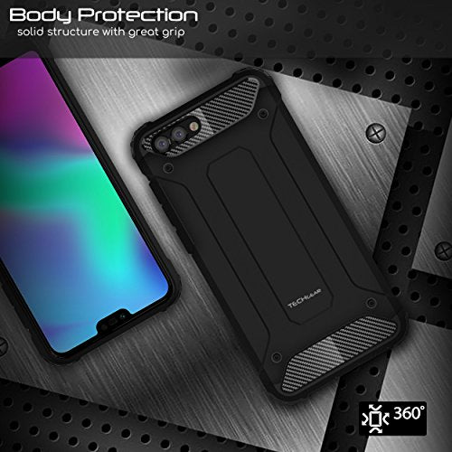 [Tough Armoured Case] ShockProof Dual-Layer Protective Heavy Duty Cover for Honor 10