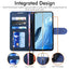 [Wallet Case] Protective Cover with Cash & Card Holder, Stand and Wrist Strap For Oppo Reno 8 Lite 5G