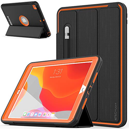 [D-FENCE Case] Tough & Rugged Smart Case For Apple iPad 10.2" 9th, 8th, 7th Generation