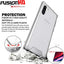 [Fusion HD Case] Shockproof Fused Gel Bumper & Hard Back Slim Clear Cover for Samsung Galaxy Note 10