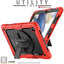 [UTILITY Case] Full Body Shockproof Case with Stand, Hand & Shoulder Strap for Samsung Galaxy Tab A8 10.5" (SM-X200 / SM-X205)