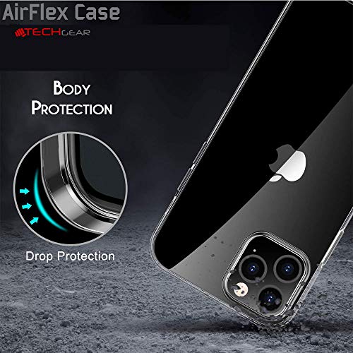 [AirFlex Case] Crystal Clear Slim & Light, Protective,  Soft Gel Cover for iPhone 12 Pro Max