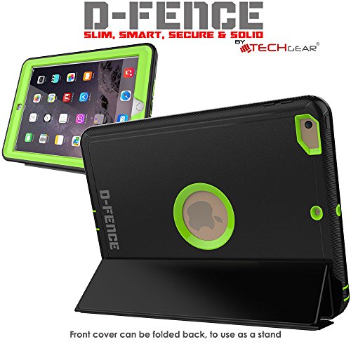 [D-FENCE Case] Tough & Rugged Smart Case For Apple iPad 9.7" (2018 / 2017)