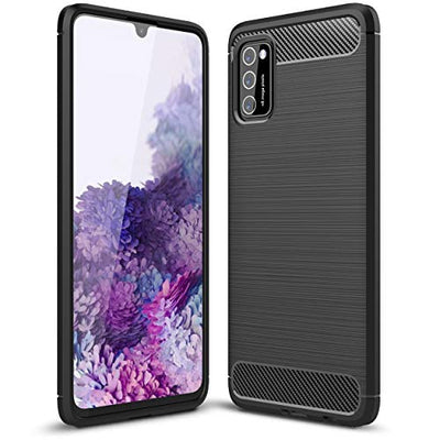 [Stealth Case] Samsung Galaxy A41 Soft Protective Slim Cover with Carbon Fibre Detailing