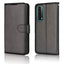 [Wallet Case] Protective Cover with Cash & Card Holder, Stand and Wrist Strap For Huawei P Smart 2021