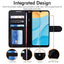 [Wallet Case] Protective Cover with Cash & Card Holder, Stand and Wrist Strap For Oppo A15 / A15s