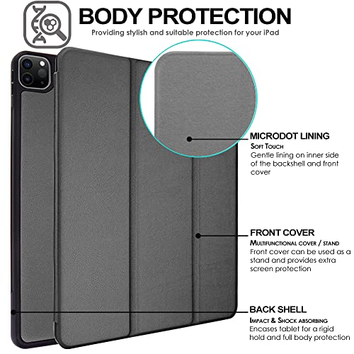 [Smart Case] Slim Stand Cover with Auto Sleep/Wake for Apple iPad Pro 11" 2022, 2021, 2020 & 2018 [4th, 3rd, 2nd & 1st Generations]