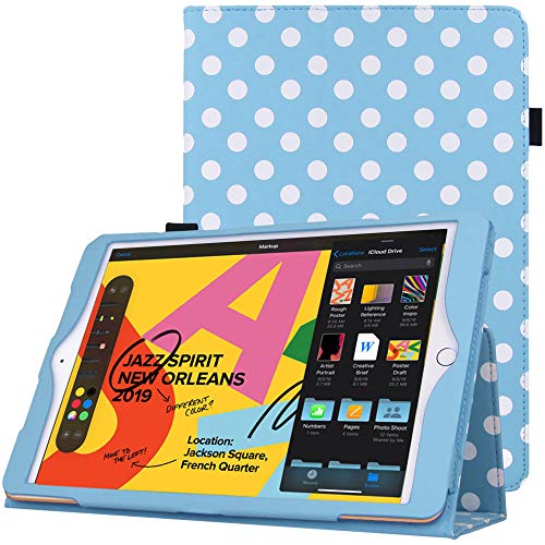 [Folio Case] Smart Cover Stand with Auto Sleep/Wake & Hand Strap For Apple iPad 10.2" 2021 / 2020 / 2019 [9th / 8th / 7th Generation]
