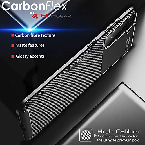 [CarbonFlex Case] Premium Shockproof Soft Slim Cover with Carbon Fibre Effect For Samsung  Galaxy S21