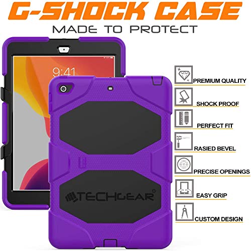 [G-SHOCK Case] Heavy Duty Long Survival Screen Protector Case for iPad 10.2" 2021, 2020, 2019 [9th/8th/7th Generation]