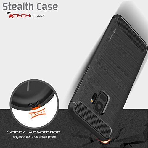 [Stealth Case] Samsung Galaxy S9 Soft Protective Slim Cover with Carbon Fibre Detailing