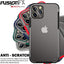 [Fusion FX Case] Slim & Light Tough Fused Gel Bumper & Hard Back Matte Case for iPhone 12 Mini