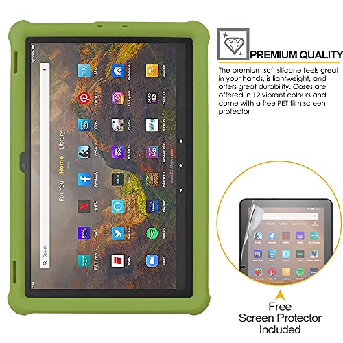 [Bumper Case] Shockproof Soft Easy Grip Case for Amazon Fire HD 10" / HD 10 Plus 11th Generation / 2021