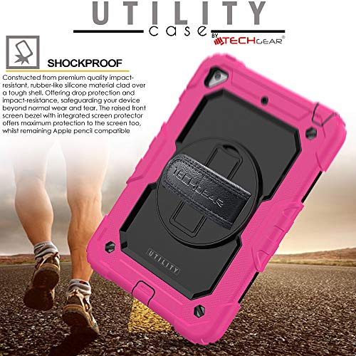 [UTILITY Case] Full Body Shockproof Case with Stand, Hand & Shoulder Strap for Apple iPad Mini 5 / iPad Mini 4