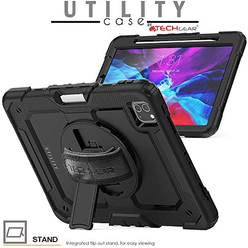 [UTILITY Case] Full Body Shockproof Case with Stand, Hand & Shoulder Strap for Apple iPad Pro 11" 2022 & 2021 [4th & 3rd Generations]