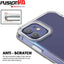 [Fusion HD Case] Shockproof Fused Gel Bumper & Hard Back Slim Clear Cover for iPhone 12 Pro Max