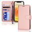 [Wallet Case] Protective Cover with Cash & Card Holder, Stand and Wrist Strap For Apple iPhone 12 Mini