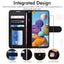 [Wallet Case] Protective Cover with Cash & Card Holder, Stand and Wrist Strap For Samsung Galaxy A21s