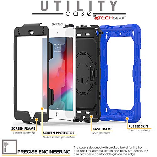 [UTILITY Case] Full Body Shockproof Case with Stand, Hand & Shoulder Strap for Apple iPad Mini 5 / iPad Mini 4