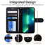[Wallet Case] Protective Cover with Cash & Card Holder, Stand and Wrist Strap For Apple iPhone 14 Pro Max