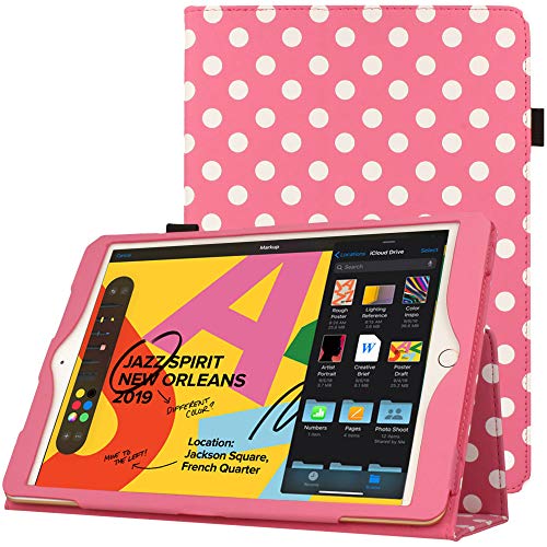 [Folio Case] Smart Cover Stand with Auto Sleep/Wake & Hand Strap For Apple iPad 10.2" 2021 / 2020 / 2019 [9th / 8th / 7th Generation]