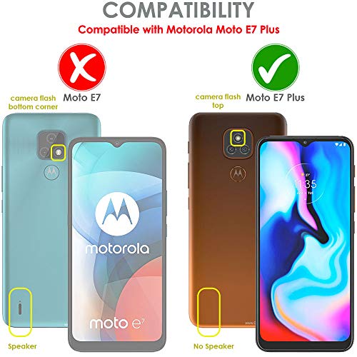 [Tough Armoured Case] ShockProof Dual-Layer Protective Heavy Duty Cover for Motorola Moto E7 Plus