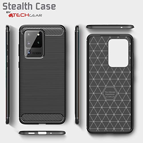 [Stealth Case] Samsung Galaxy S21 Soft Protective Slim Cover with Carbon Fibre Detailing