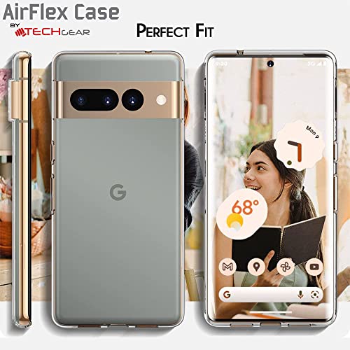 [AirFlex Case] Crystal Clear Slim & Light, Protective,  Soft Gel Cover for Google Pixel 7 Pro