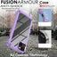 [Fusion Armour Case] Premium Hybrid Tough Heavy Duty, Rugged, Clear Back Bumper Case for Apple iPhone 14 6.1"