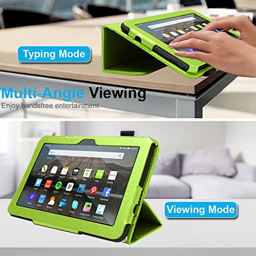 [Folio Case] Smart Cover Stand with Auto Sleep/Wake & Hand Strap For New Amazon Fire 7" (12th Generation / 2022)
