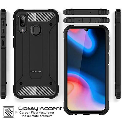 [Tough Armoured Case] ShockProof Dual-Layer Protective Heavy Duty Cover for Samsung Galaxy A40