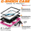 [G-SHOCK Case] Heavy Duty Long Survival Screen Protector Case for Samsung Galaxy Tab A8 10.5" 2022 (SM-X200 / SM-X205)