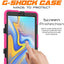 [G-SHOCK Case] Heavy Duty Long Survival Screen Protector Case for Samsung Galaxy Tab A 10.5" (SM-T590)