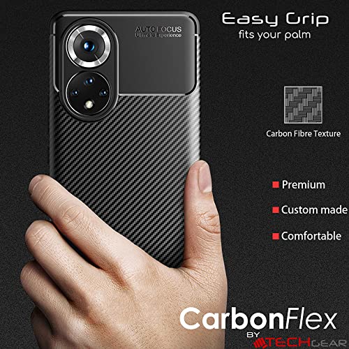 [CarbonFlex Case] Premium Shockproof Soft Slim Cover with Carbon Fibre Effect For Honor 50 5G