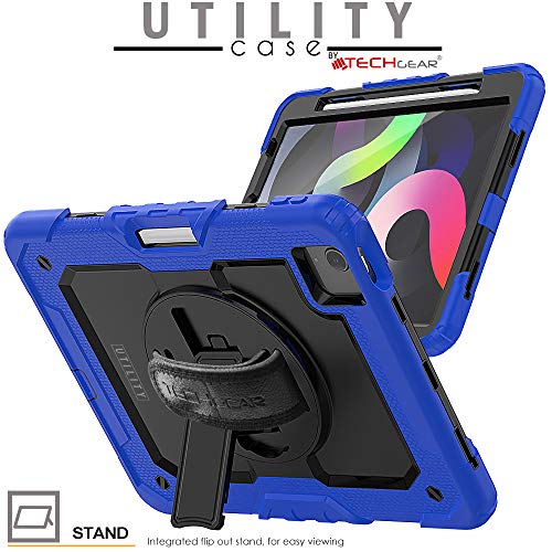 [UTILITY Case] Full Body Shockproof Case with Stand, Hand & Shoulder Strap for Apple iPad Air 5 / Air 4 10.9"