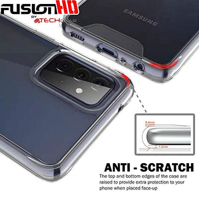 [Fusion HD Case] Shockproof Fused Gel Bumper & Hard Back Slim Clear Cover for Samsung Galaxy A13