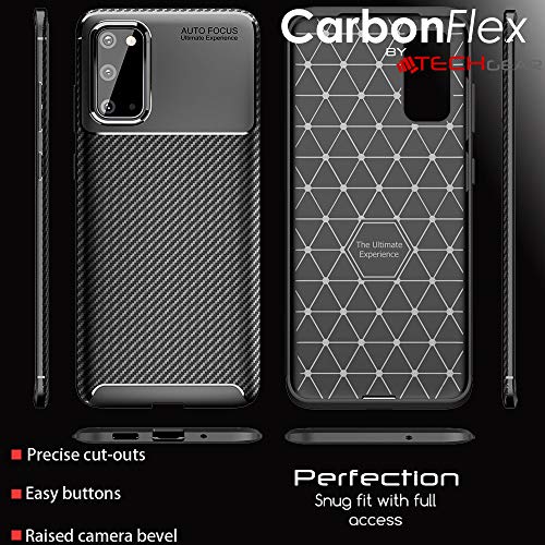 [CarbonFlex Case] Premium Shockproof Soft Slim Cover with Carbon Fibre Effect For Samsung  Galaxy S20