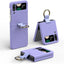 Samsung Galaxy Z Flip 4 Ring Case, Z Flip 4 Case with Stylish Ring Holder / Clip / Stand, Slim Fit, Hard PC Shockproof Matte Case