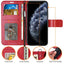 [Wallet Case] Protective Cover with Cash & Card Holder, Stand and Wrist Strap For Apple iPhone 11 Pro Max