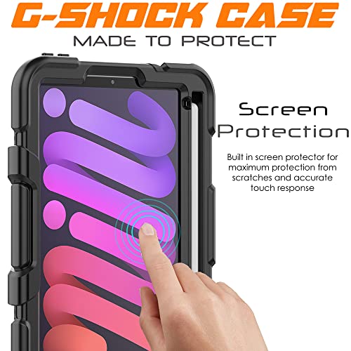 [G-SHOCK Case] Heavy Duty Long Survival Screen Protector Case for Apple iPad Mini 7 / Mini 6 8.3" [7th / 6th Generation]