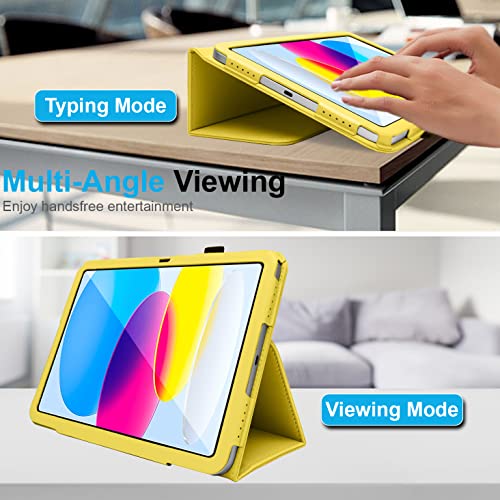 [Folio Case] Smart Cover Stand with Auto Sleep/Wake & Hand Strap For Apple iPad 11th & 10th Generation, iPad 2025 / 2022