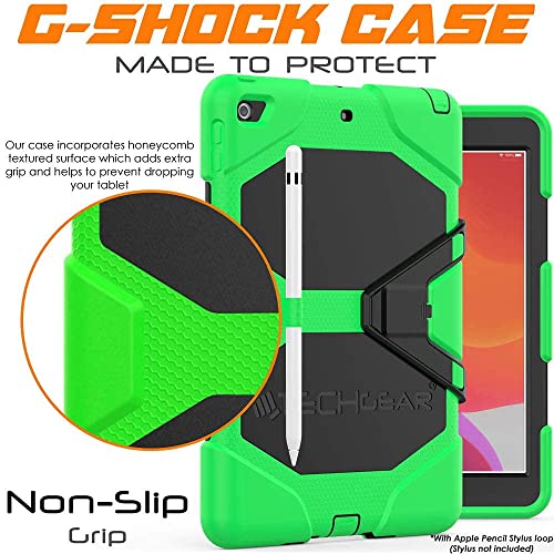 [G-SHOCK Case] Heavy Duty Long Survival Screen Protector Case for iPad 10.2" 2021, 2020, 2019 [9th/8th/7th Generation]