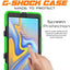 [G-SHOCK Case] Heavy Duty Long Survival Screen Protector Case for Samsung Galaxy Tab A 10.5" (SM-T590)