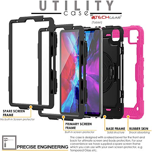 [UTILITY Case] Full Body Shockproof Case with Stand, Hand & Shoulder Strap for Apple iPad Pro 11" 2022 & 2021 [4th & 3rd Generations]