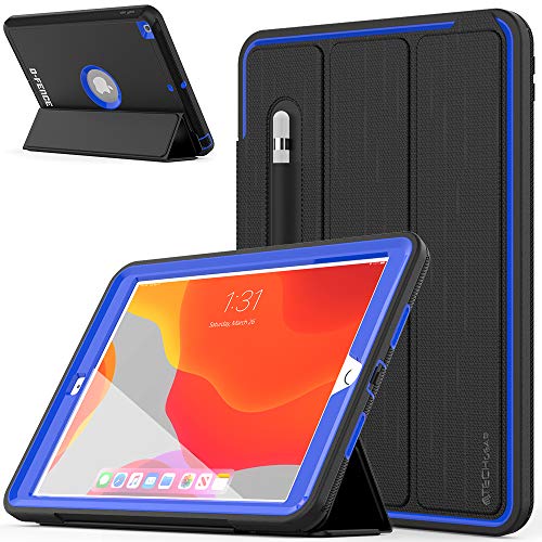 [D-FENCE Case] Tough & Rugged Smart Case For Apple iPad 10.2" 9th, 8th, 7th Generation